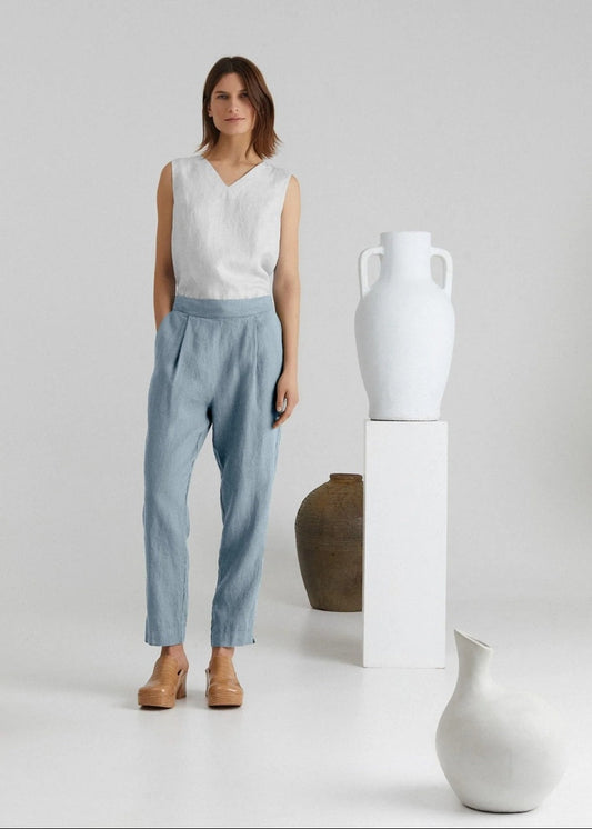GLADIOLUS Linen Trousers - Allure