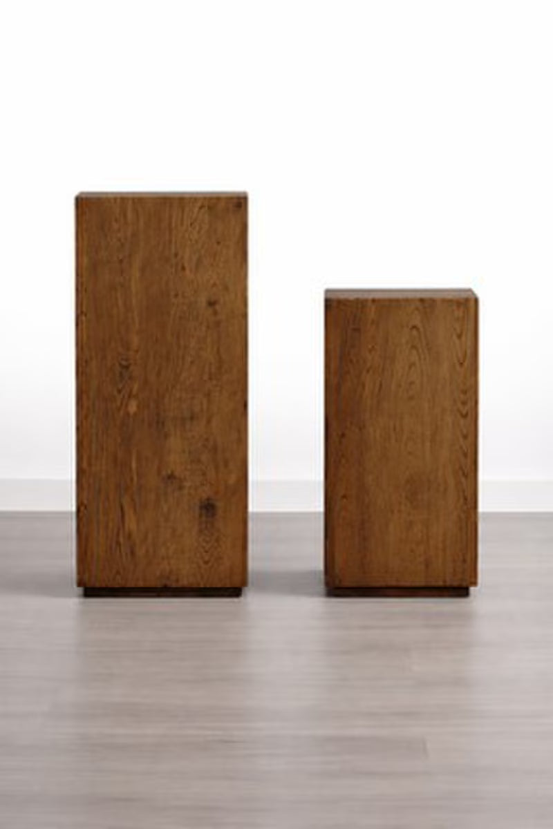 Wooden Plinth - Elm Wood