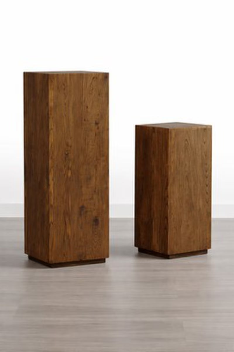 Wooden Plinth - Elm Wood