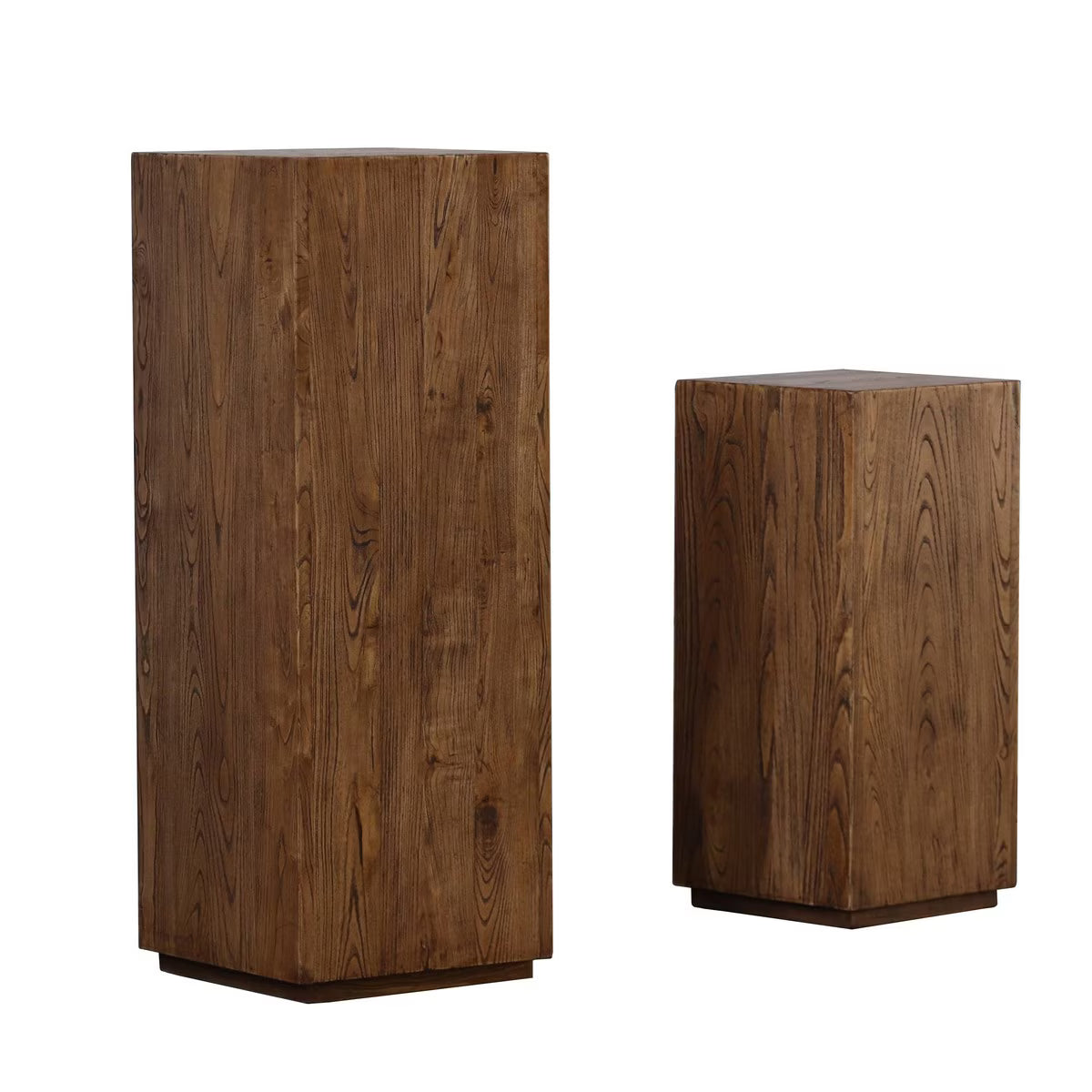 Wooden Plinth - Elm Wood
