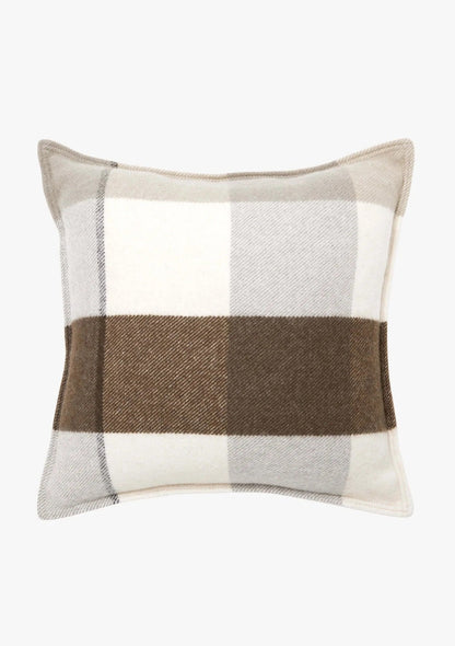 Alby Wool Cushion | Chocolate