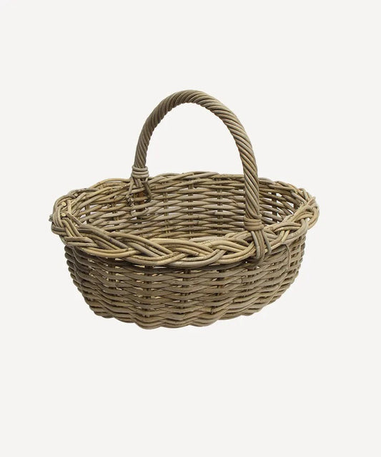 Small Rattan Harvest Basket