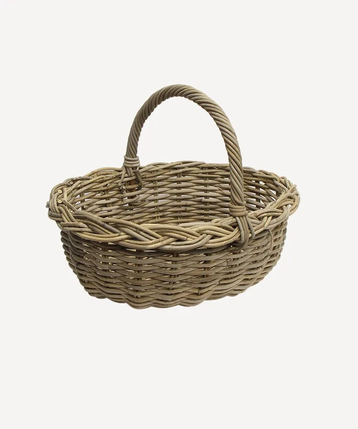 Small Rattan Harvest Basket