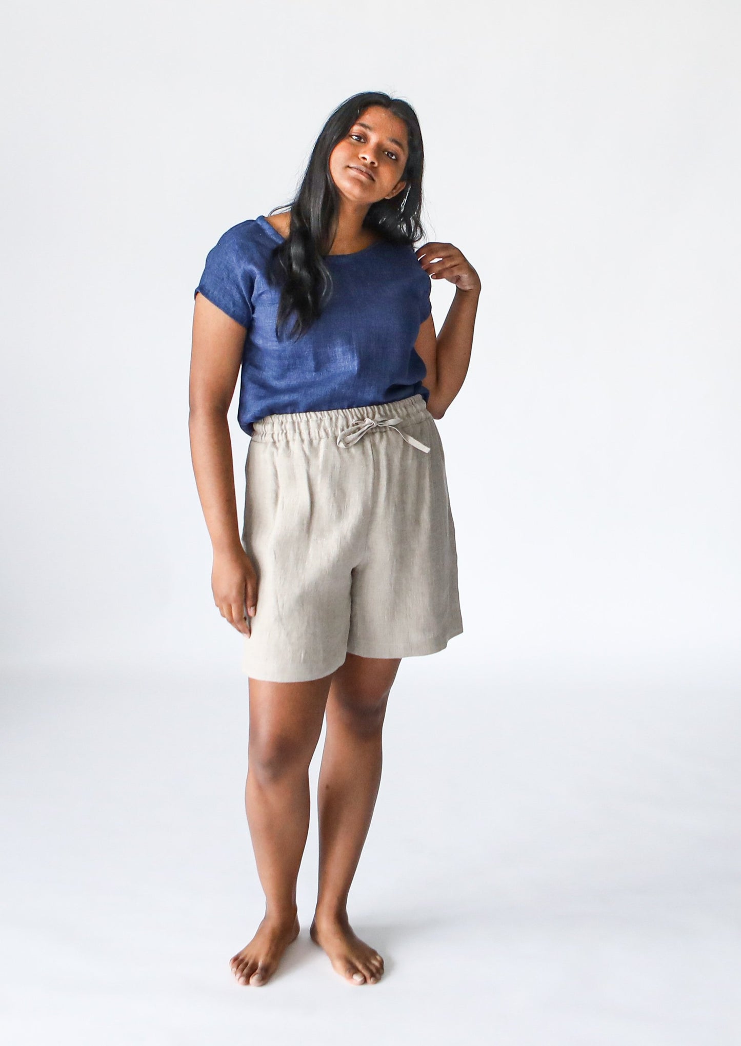 Linen Shorts | Natural