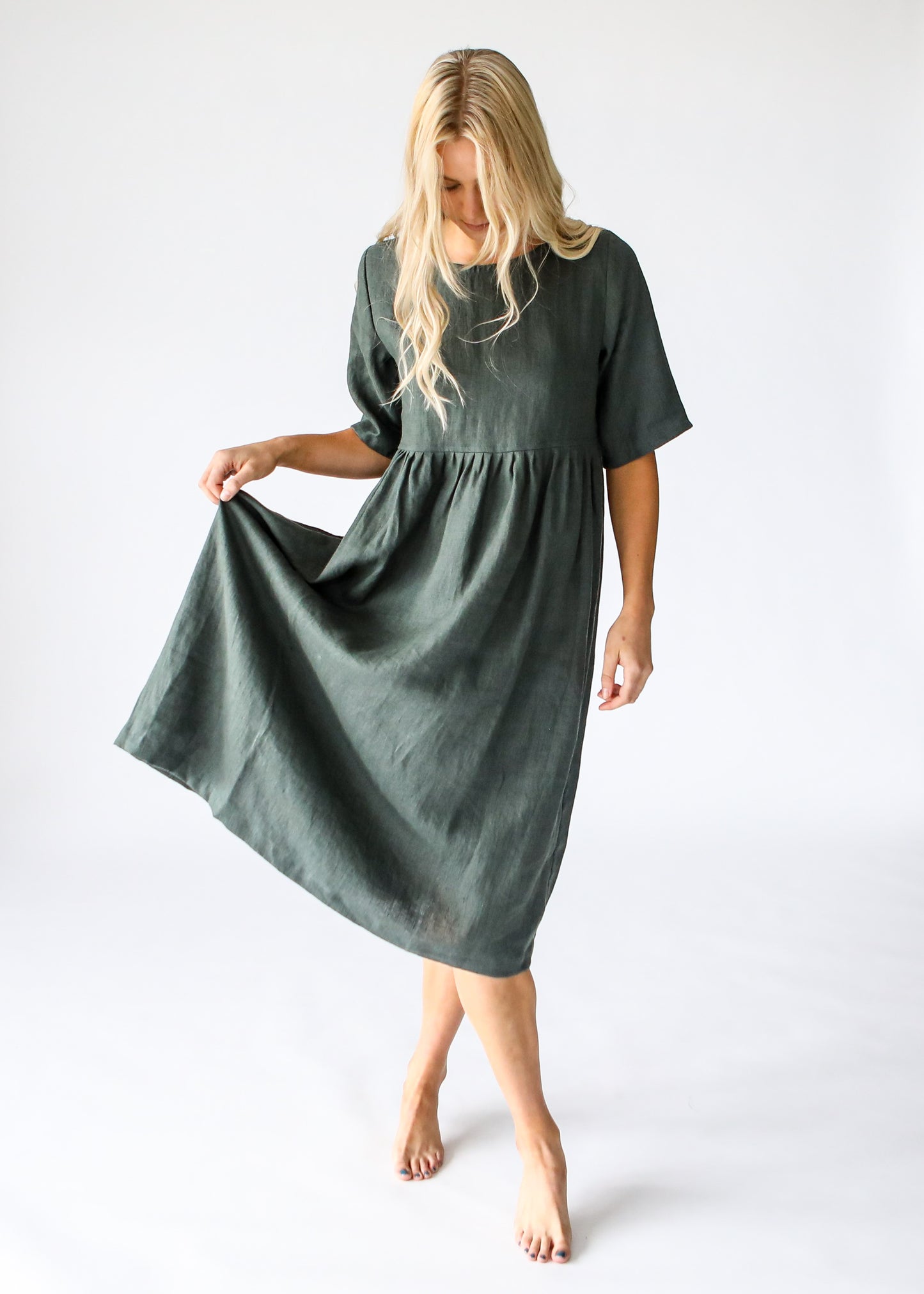 Bridi Dress | Forest Green