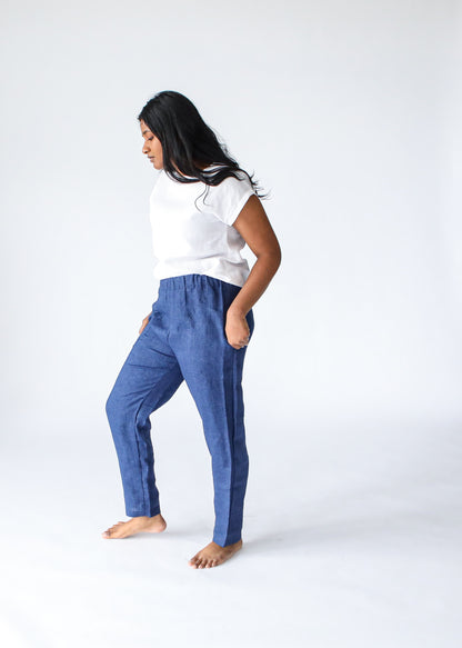 Linen Pants | Denim Blue - LAST ONE!