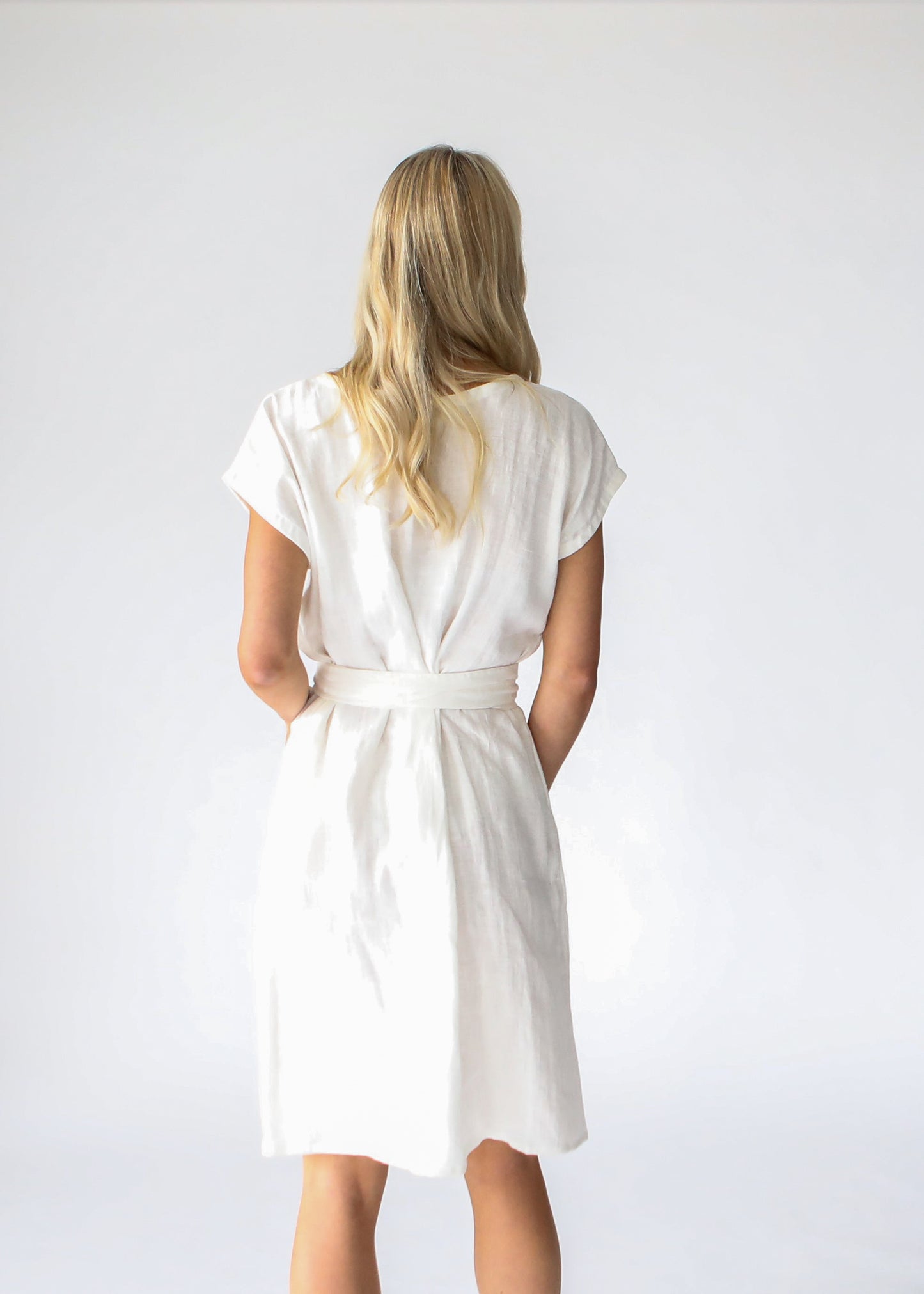 Ruby Linen Dress | Ivory