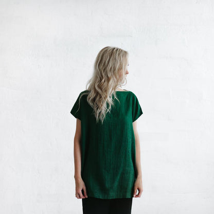 Linen Top | Green