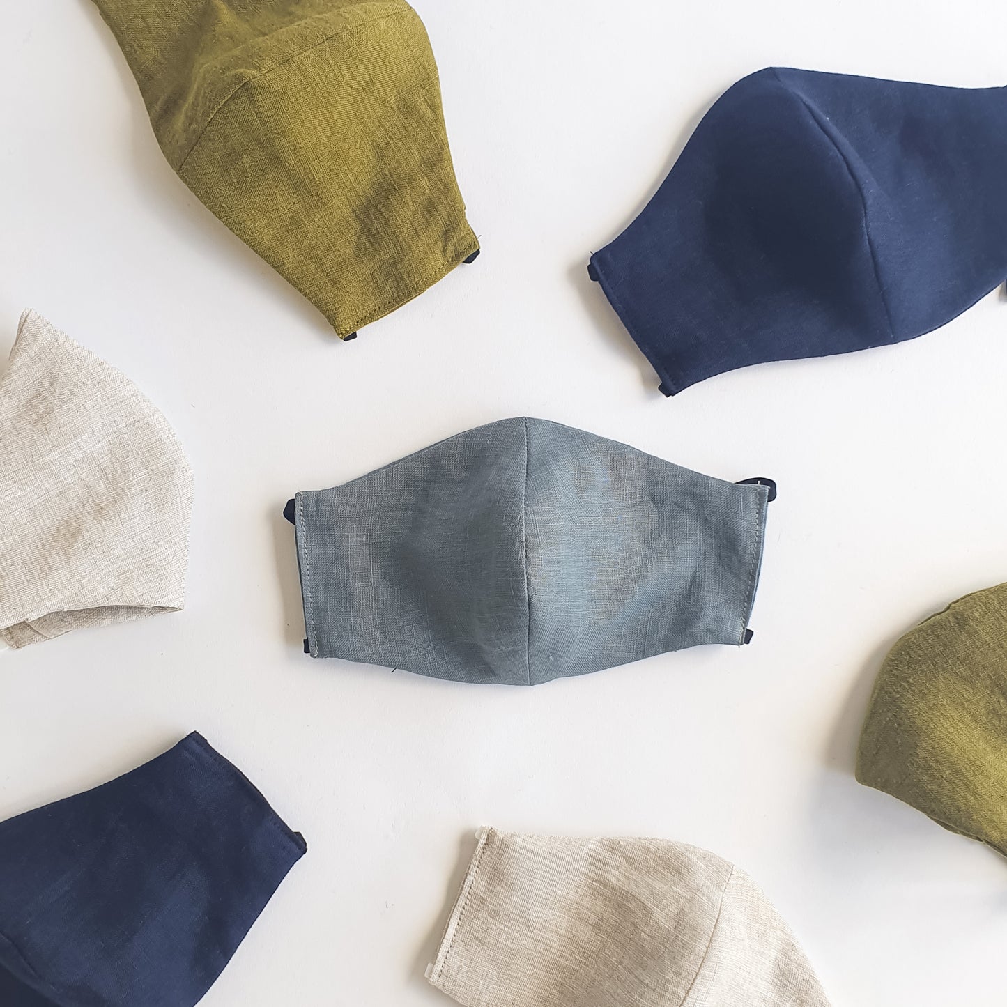 Linen Face Mask | Navy