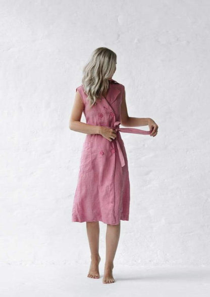 Belted Linen dress | Blossom