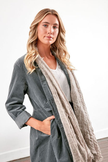 Velvet Winter Coat Khaki