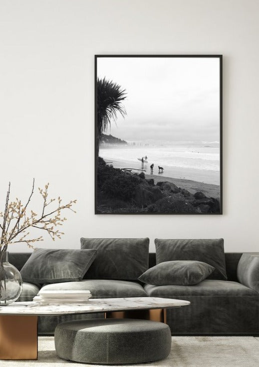 Beach Traffic Art Print