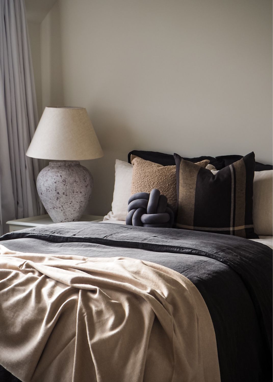 Linen Duvet Cover | Black | Made in New Zealand