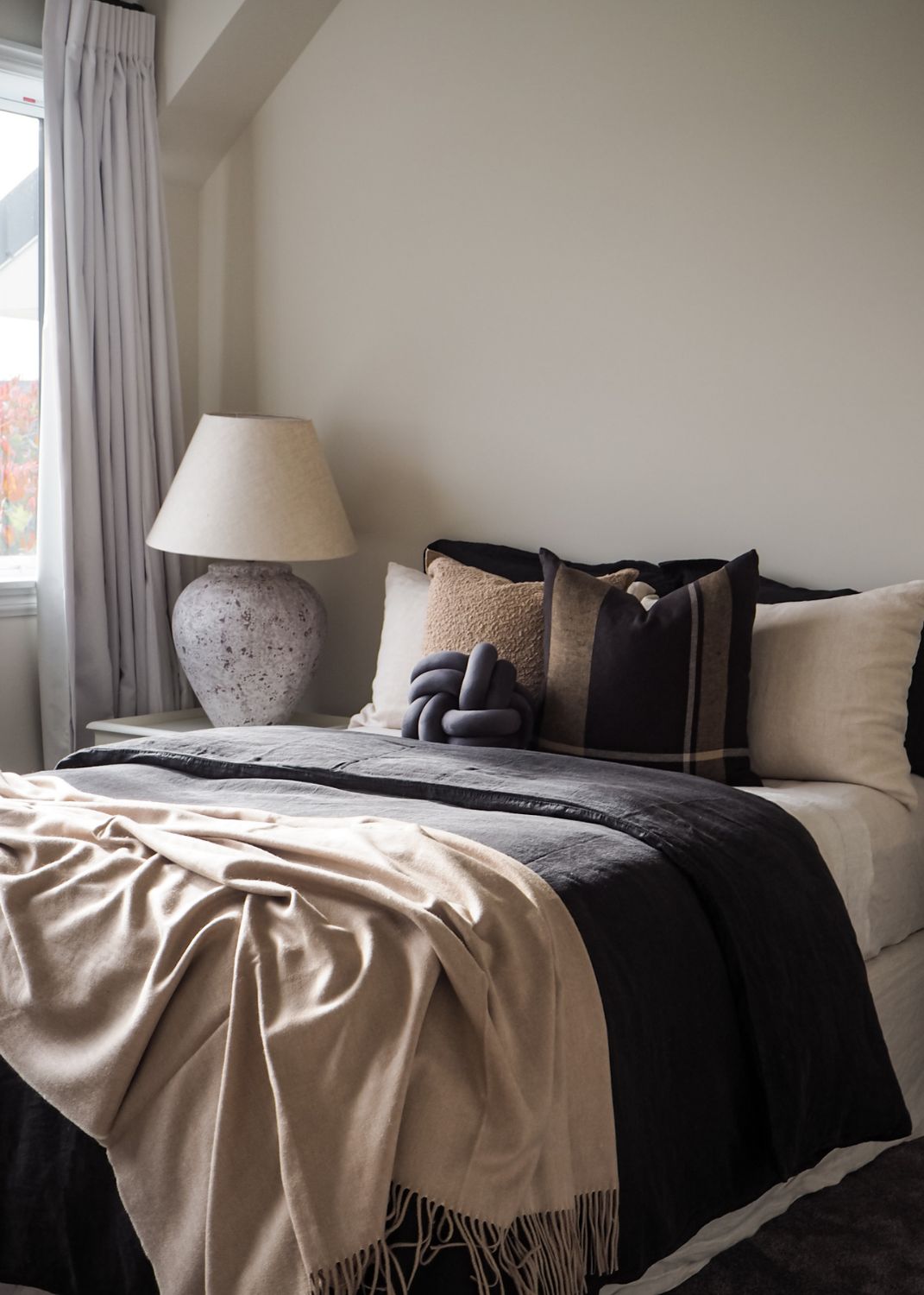 Linen Duvet Cover | Black | Made in New Zealand