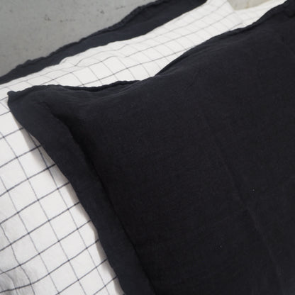 Linen Duvet Cover | Black | Made in New Zealand