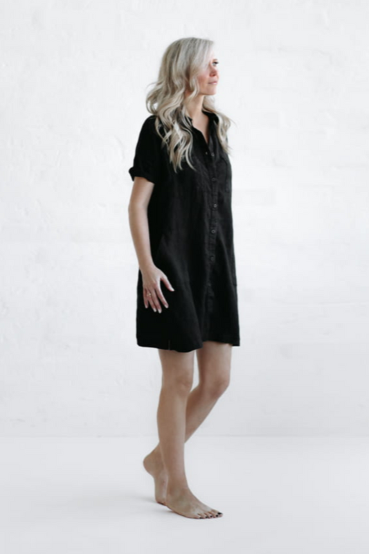 Linen tunic | Black