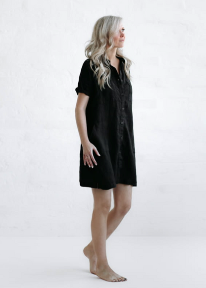 Linen tunic | Black