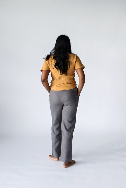 Original Wrap Linen Top | Dessert Sand
