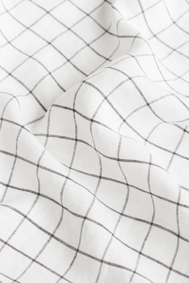Grid Linen Duvet Cover  | European Oeko-Tex® certified