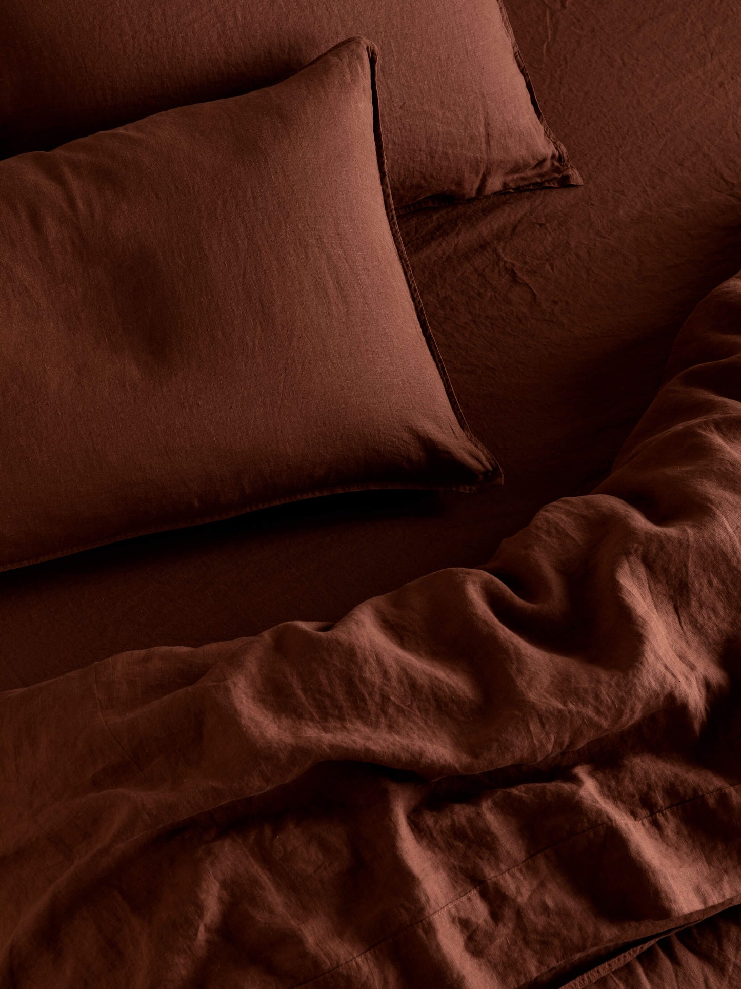 French Linen Duvet Cover Set  | Cinnamon
