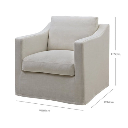 Beckett Armchair | Ivory