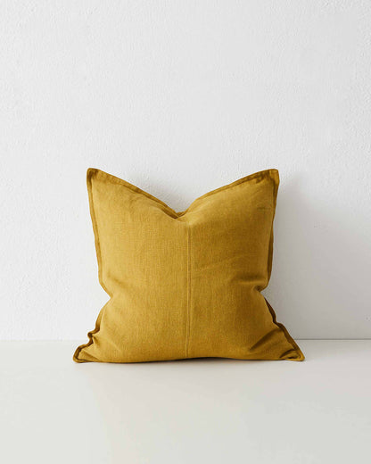 Como Linen Cushions | Mustard