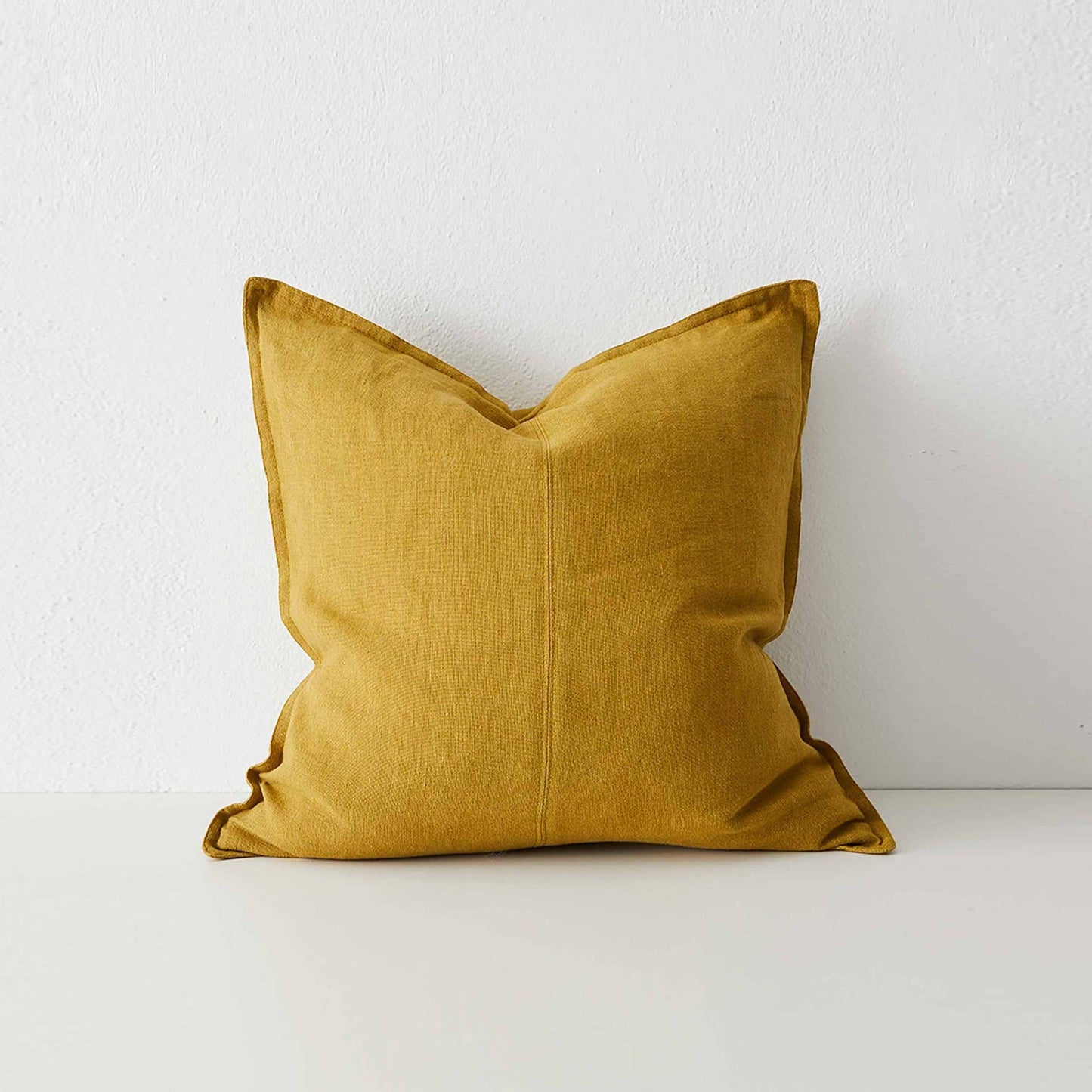 Euro Linen Cushion Cover Only | Mustard ( 60cm x 60cm )