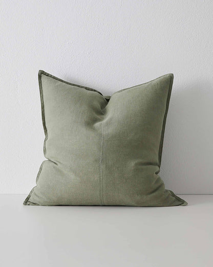 Euro Linen Cushion | Olive (60cm x 60cm)