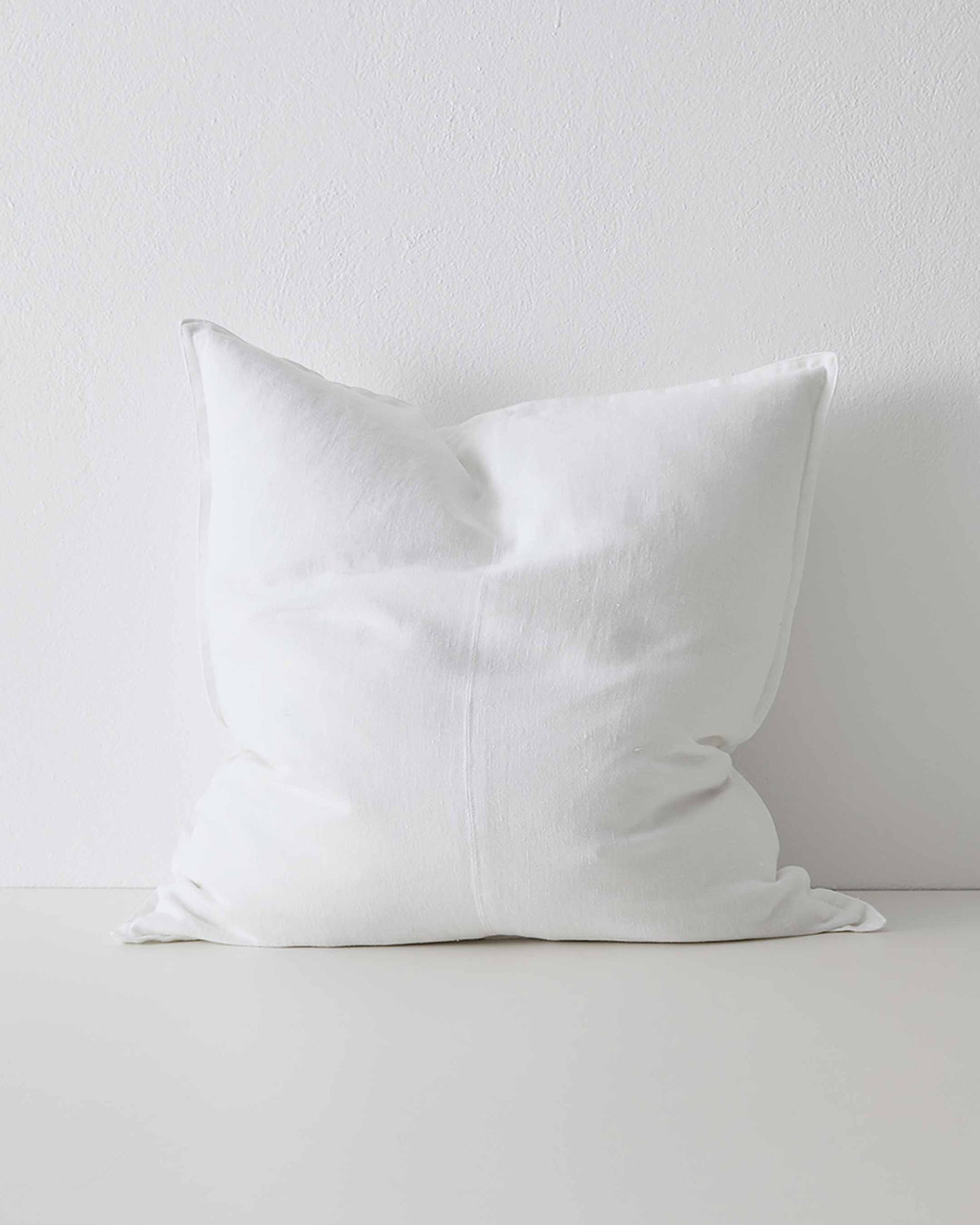 Euro Linen Cushion | Snow ( 60cm x 60cm)