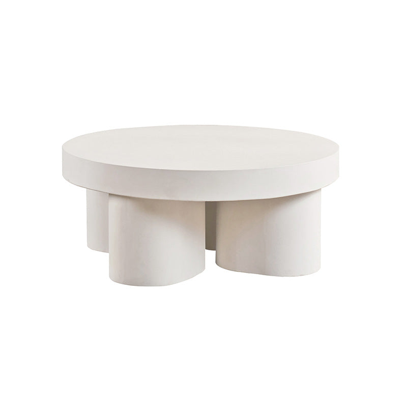 Concrete Tuba Coffee Table | White
