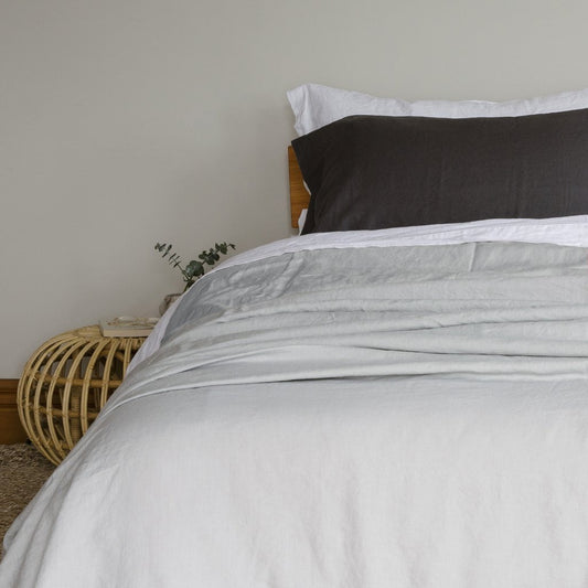 Stonewashed Linen Pillowcases | Dove