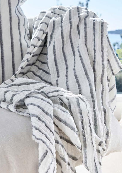 Sea Spray Linen Throw