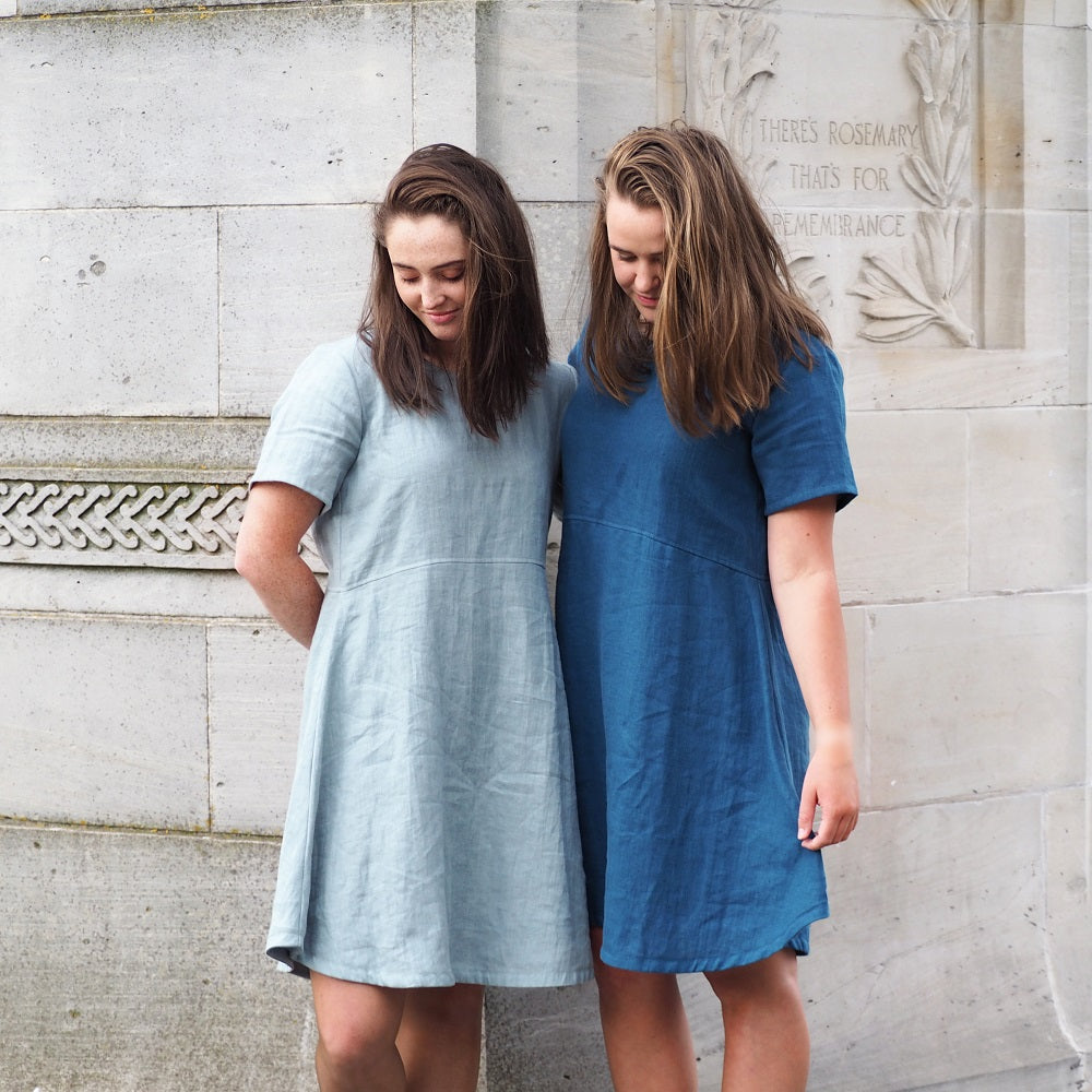 Ema Linen Dress | Sea Foam