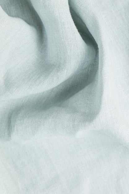 Dusky Blue Linen Flat Sheet | Oeko-Tex® certified