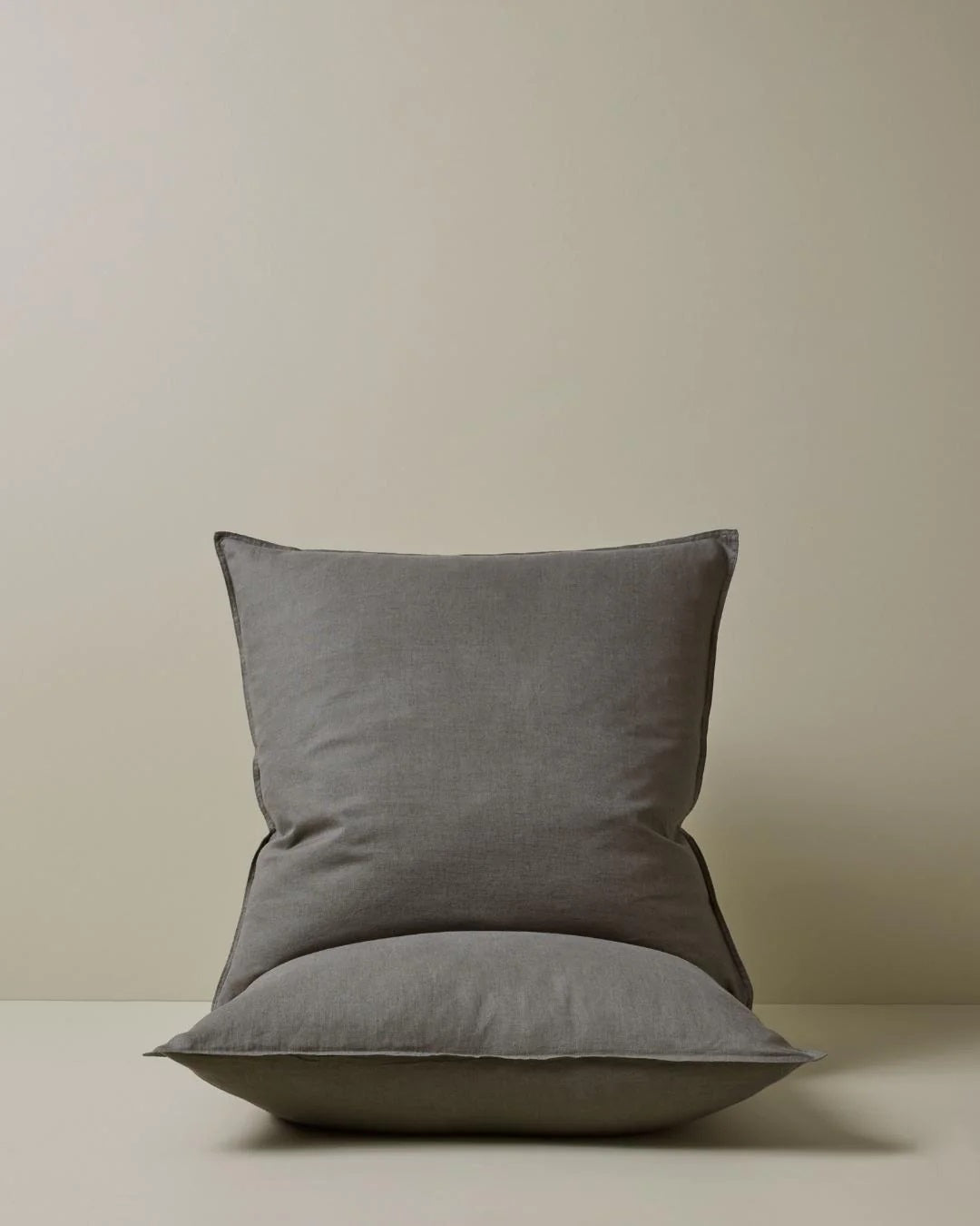 French Flax Linen Pillowcases | Charcoal