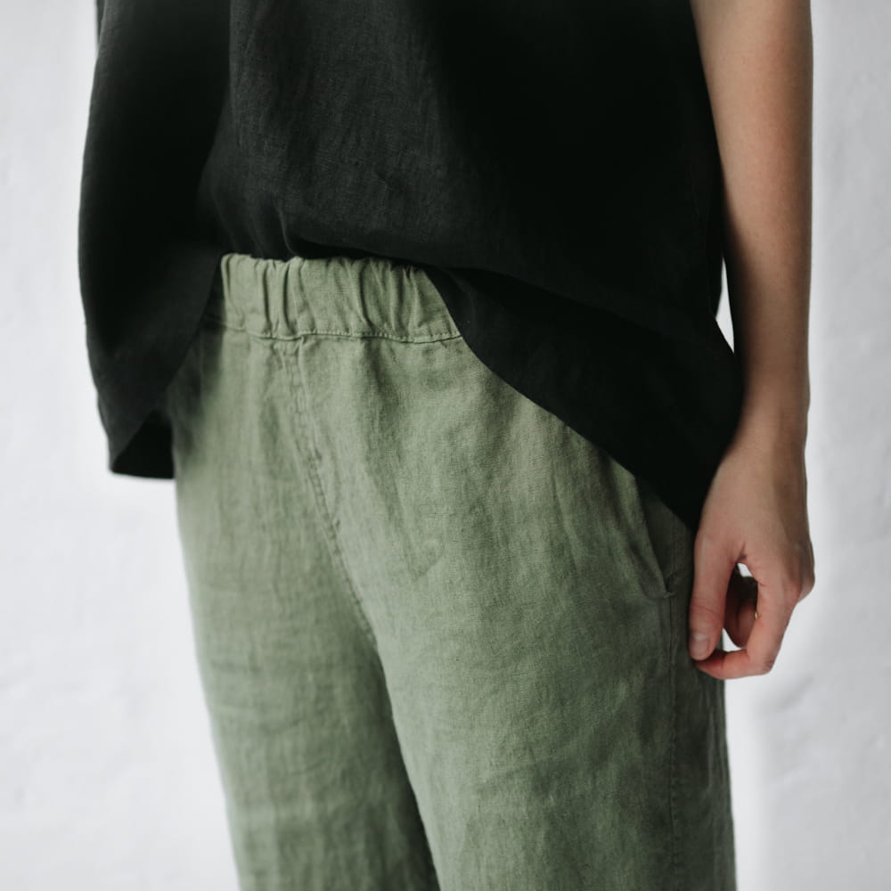 Taki Linen Pants | Khaki