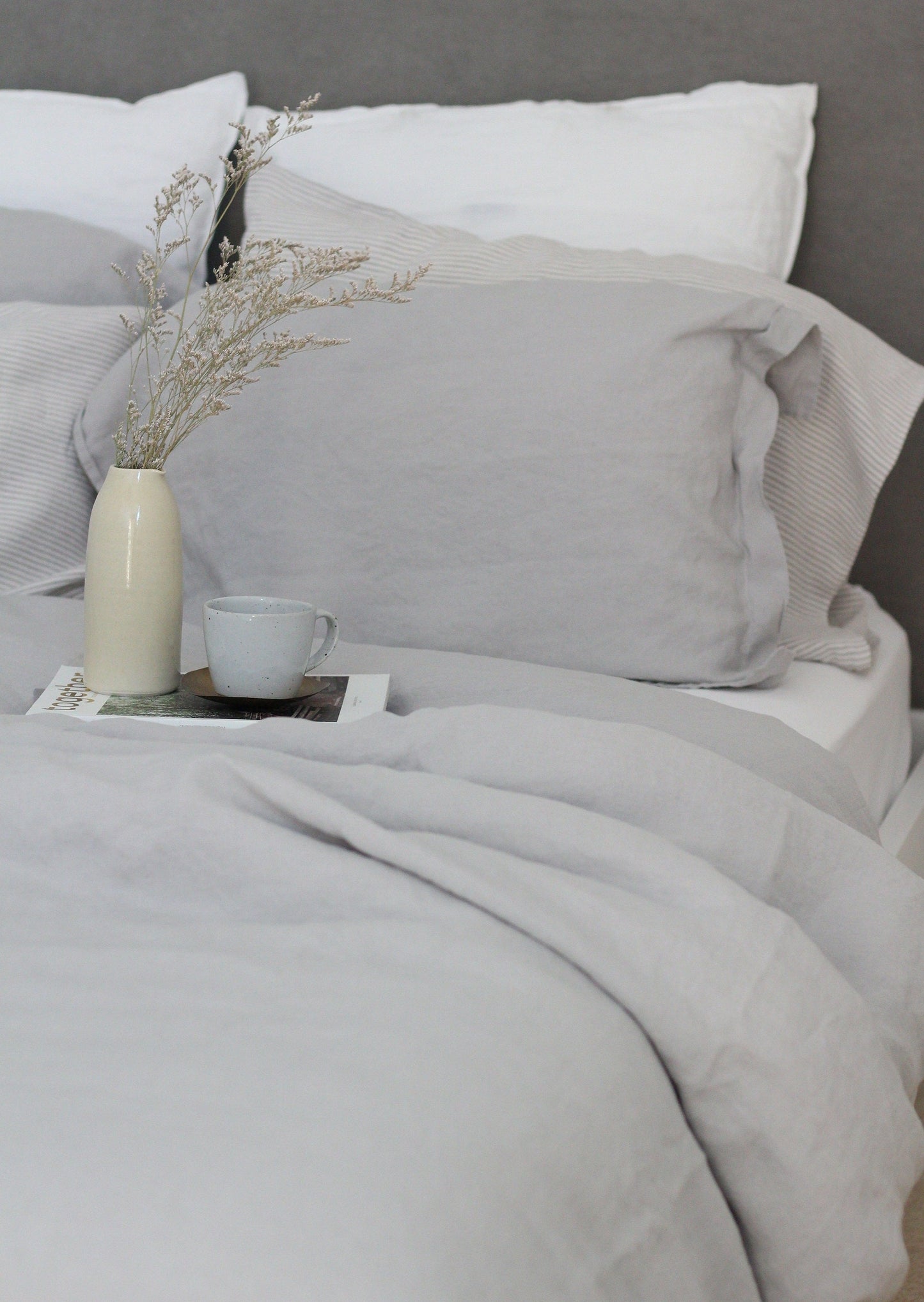 Linen Pillowcases | Dove Grey