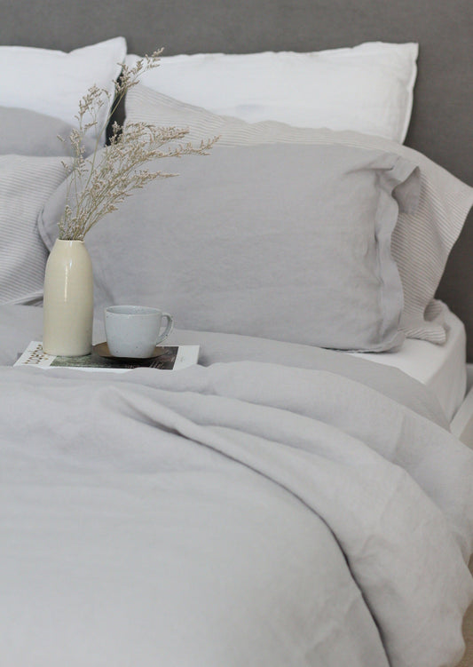 Linen Pillowcases | Dove Grey