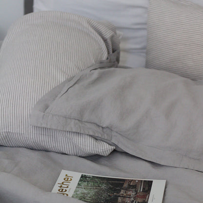 Lodge Linen Pillowcases | Dove Grey