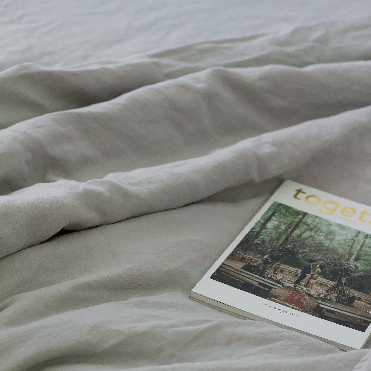 Majeste® Linen Duvet Cover Set | Dove Grey