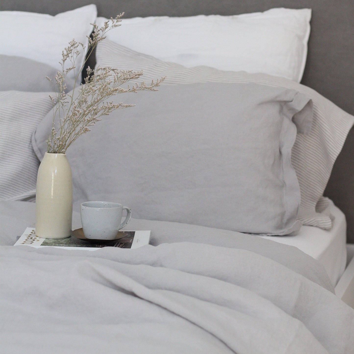 Linen Pillowcases | Dove Grey