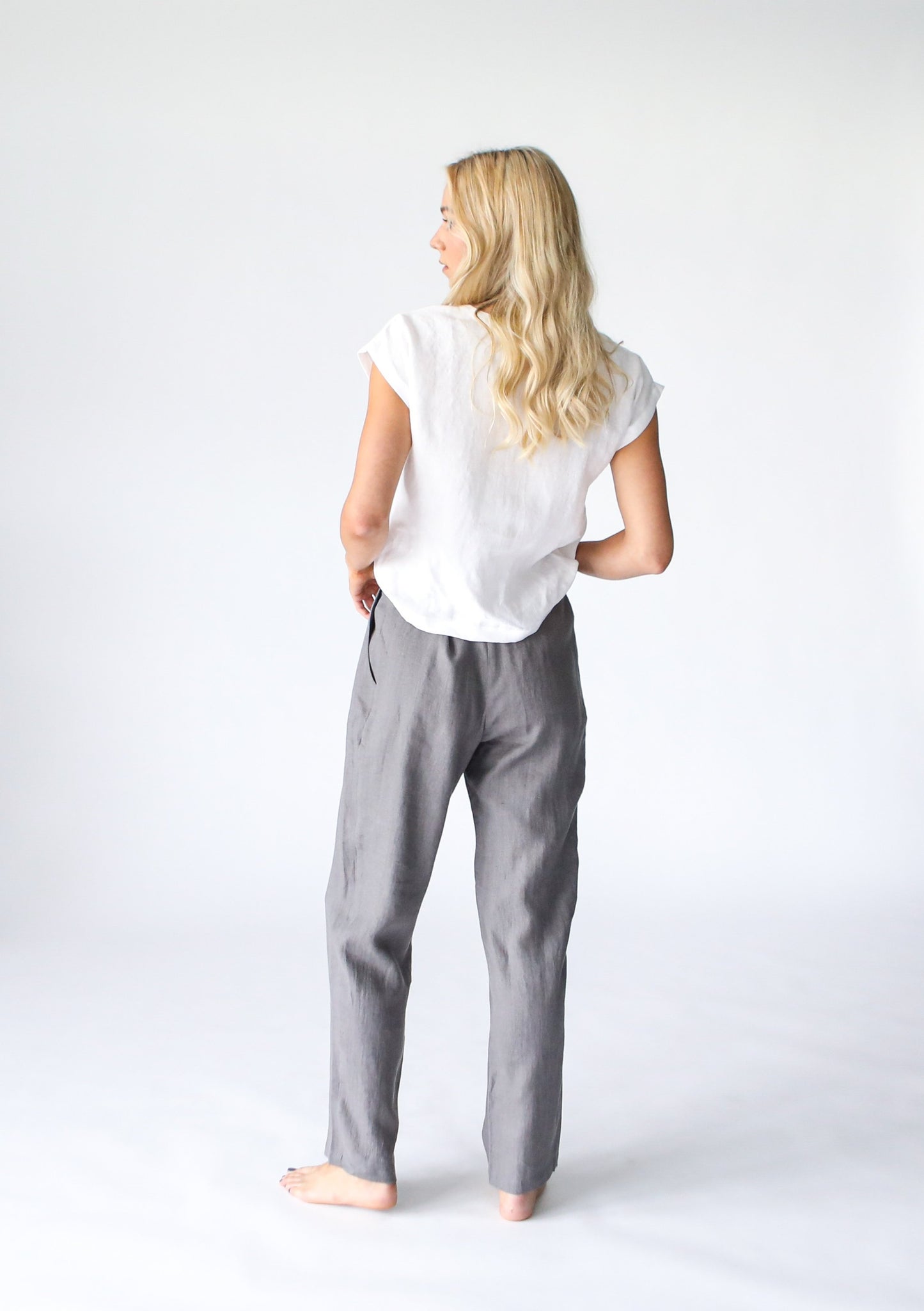 Tailored Linen Pant | Graphite