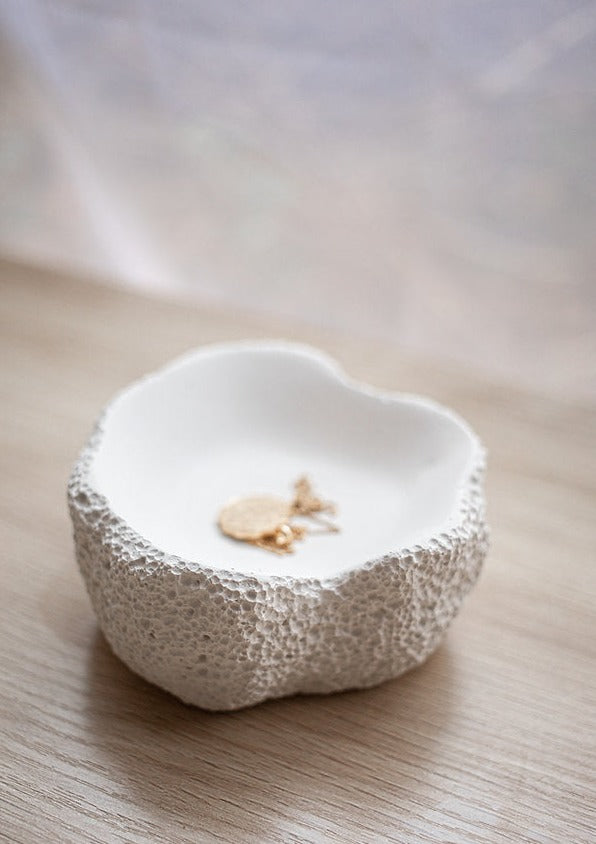 Handmade Lavastone trinket bowl