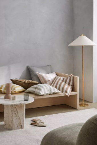 Luca Linen Cushion | Shadow