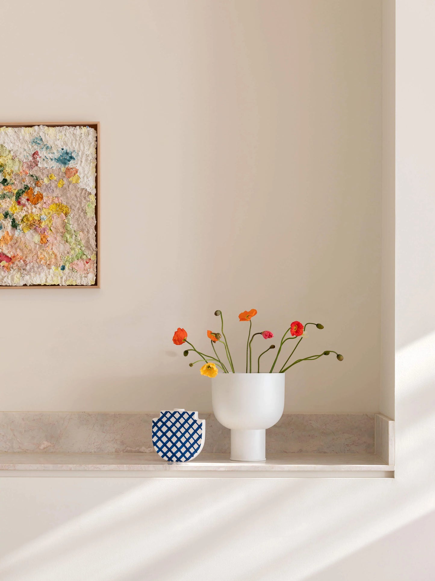 Iron Curve Planter | Chalk