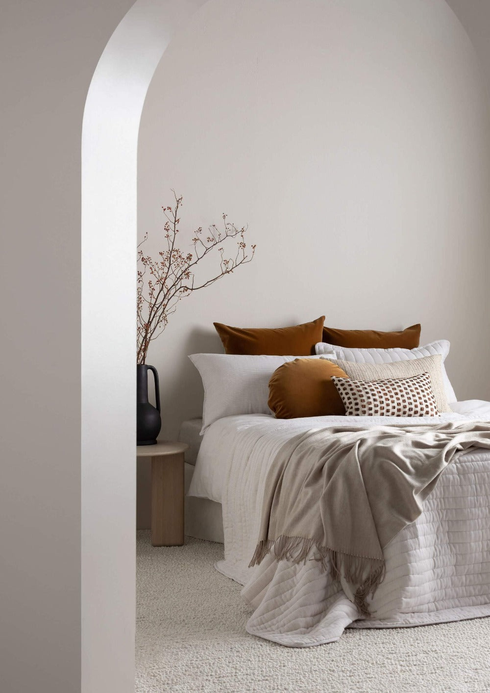 Velvet Cushion | Tobacco