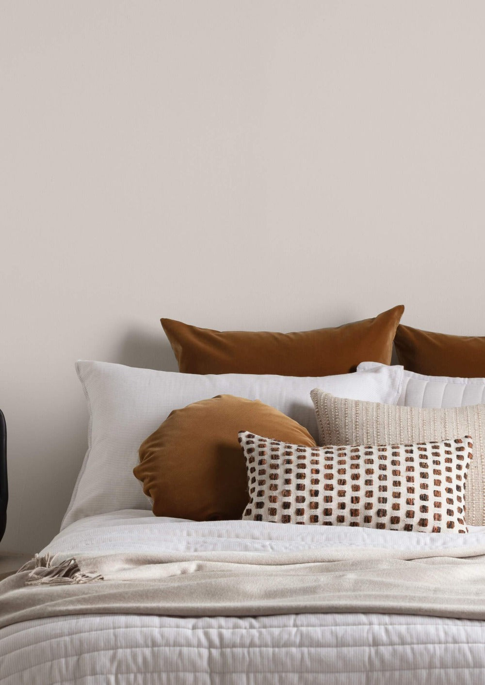 Velvet Cushion | Tobacco