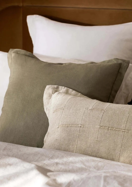Textured Linen Cushion | Natural