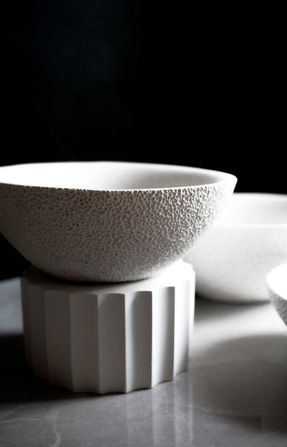 Handmade Lavastone Carved bowl | Medium