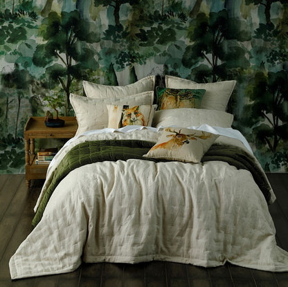 Linen Bedspread |  Natural